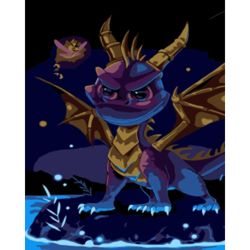 Опт-картина / Painting by numbers 20x30 Dragon