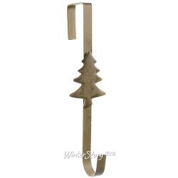 Kaemingk / Gancho de puerta para coronas navideñas 29 cm marrón