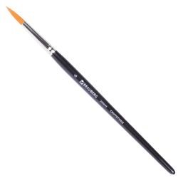 Brush art is a professional ART BRAUBERG "CLASSIC", synthetic hard, round, No. 6, short handle