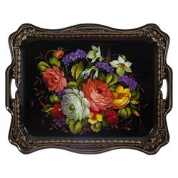 Жостово / Articulated Zhostovo tray 48x39 cm