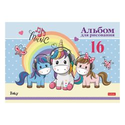 HATBER / Album zum Zeichnen "Cartoons" (5 Typen), 205x290 mm, 16 Blatt A4, Heftklammer, Kartoneinband