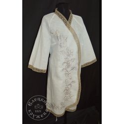 Елецкие кружева / Yelets lace / Women's linen dressing gown