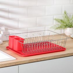Доляна / Doliana / Dish dryer with tray, 34 × 45 × 13 cm, MIX color