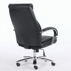 BRABIX PREMIUM "Advance EX-575" armchair, chrome, eco-coe, black