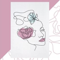 Этель / Beach towel "Girl" 96x146 cm, 100% cotton