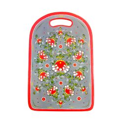 Беломорские узоры / Board kitchen wooden "Onega gray-painted" 43 cm