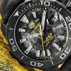 TAG Heuer / Montre-bracelet mécanique suisse en titane Aquaracer WBD218B.FC6446