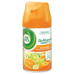 Replacement cylinder 250 ml AIRWICK "Anti-tobacco. Orange peel/bergamot", automatic air fresheners, universal