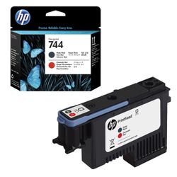 HP / Tête d'impression pour traceur (F9J88A) Designjet Z2600 / Z5600 # 744 Noir Mat / Rouge Original