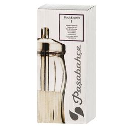 PASABAHCE / Sugar bowl "Black & White", volume 260 ml
