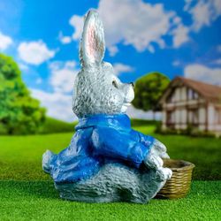 Хорошие сувениры / Figured planter "Hare with a basket" 48x42 cm