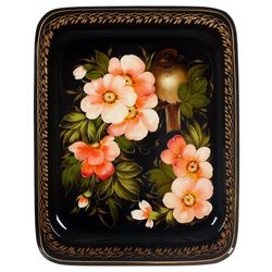 Жостово / Bandeja articulada Zhostovo 33x26 cm