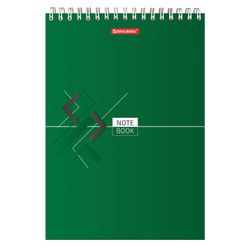 BRAUBERG  / Notebook "Style" LARGE FORMAT, 80 sheets of A4 (200x290 mm), comb, cardboard, rigid backing, cage