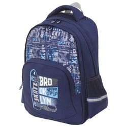 Backpack BRAUBERG SOFT, 2 compartments, "Skate board", GLOWING, 40x31x15 cm, 229921