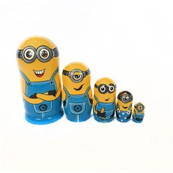 Хохлома Оптом / Matryoshka "Minions" 5 dolls