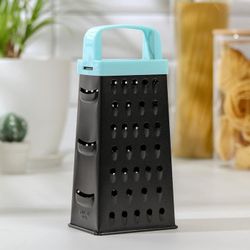 Доляна / Doyana / Grater tetrahedral "Dark night", 21 cm, handle color MIX