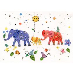 TURNOWSKY / Postcard "Elephants"