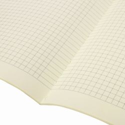 BRAUBERG / Notebook 40 l. checkered cover SoftTouch, foil, beige boom. 70 g / m2, stitching, А5 (147х210 mm), MANGO / 10 pcs.
