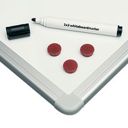 2x3 / Magnetic marker board, 60x90 cm, ceramic, aluminum frame, 2x3 OFFICE, (Poland)