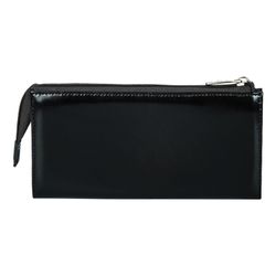 Purse women's BEFLER "Elegant cat", 190х105 mm, genuine leather, zipper, embossed, black
