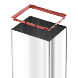 Waste container Hailo Big-Box Swing L, 35 l., Stainless steel steel, chrome