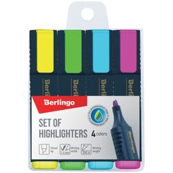 Berlingo / Highlighter marker set 4 colors, 5.0 mm