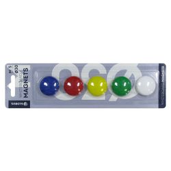 A set of colored magnets 30 mm 5 pieces