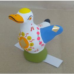 Дымковская глиняная игрушка / Figurina "Anatra"
