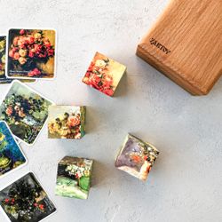 Zartoy / Cubes with pictures "Flowers"