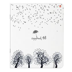Альт / Notebook A5 48 l. bracket, cage, Soft Touch, beige paper 70 g / m2, "CONTRASTS" / 10 pcs.