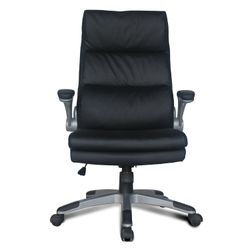 Office chair BRABIX "Fregat EX-510", recycled leather, black