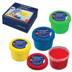 Finger paints STAEDTLER "Noris Club" 4 colors 100 ml, water-based, in jars