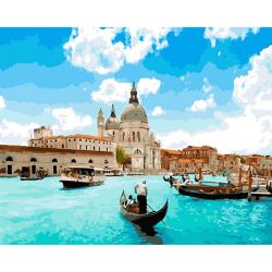 Опт-картина / Peinture par numéros 40x50 Venise