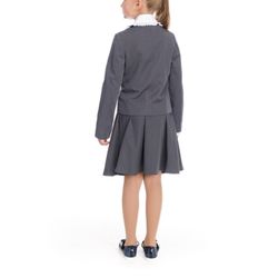 School jacket with decorative buttons grey for girls