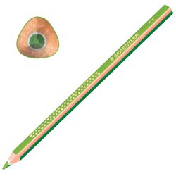 Thickened pencil colour STAEDTLER "Noris club", 1 PCs., triangular, stylus 4 mm, light green