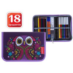 ErichKrause / Pencil case with filling "Flower Owl"
