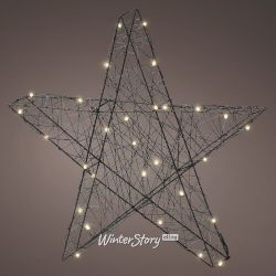Kaemingk / Ngôi sao phát sáng Gold Coast - Ngôi sao 60 cm, 80 Đèn LED sáng và to màu trắng ấm, IP44