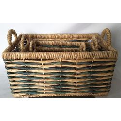 Wicker baskets, set of 3