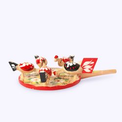 Богородская игрушка / Wooden souvenir "Chickens"