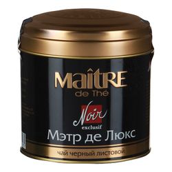 MAITRE / Tea "Maitre de Luxe" black leaf, can of 100 g