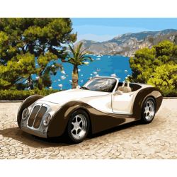 Опт-картина / Peinture par numéros 40x50 Voiture rétro