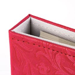 BRAUBERG düğün fotoğraf albümü, 20 manyetik yaprak 30x32 cm, dokulu deri, mercan