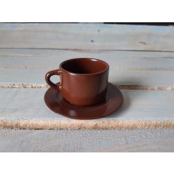 Хорекс / Fincan "Seta Cioccolato" di caffe espresso fincan tabağı ile 12 adet.