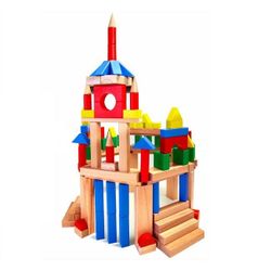 GROSSGROSSER BODENBAUER "Architect 2" - Farbe (in 4 Wellkartons) - 128 Teile für Kinder ab 3 Jahren