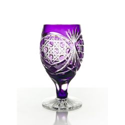 Гусевской Хрустальный завод / Set of crystal glasses "Evenings" purple 6 pieces