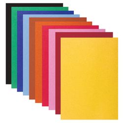 Papier de couleur PETIT FORMAT, A5, VELVET, 10 feuilles, 10 couleurs, 110 g/m2, UNLAND