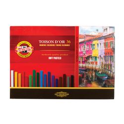 Art soft pastels KOH-I-NOOR "Toison D'or", 36 color, square section