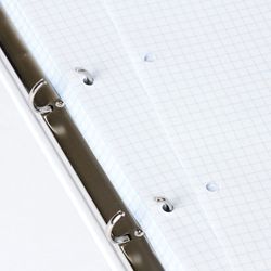 BRAUBERG / Notebook on rings LARGE FORMAT (225x300 mm) A4, 100 sheets, cardboard cover, cage, glossy lamination, "Stripes" / 5 pcs.