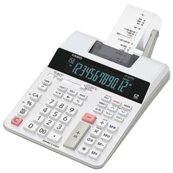 Printing calculator CASIO FR-2650RC (313х195 mm), 12 digits, powered by adapter 250402, WHITE