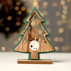 Лесная мастерская / "Noel Baba ile Köknar ağacı" aydınlatmalı Yılbaşı dekoru
